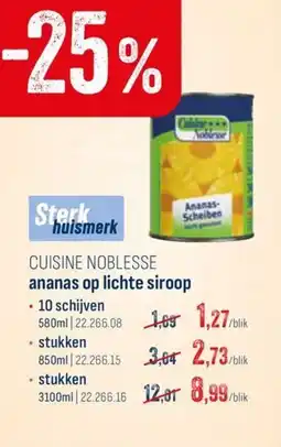 Horeca totaal Cuisine noblesse ananas op lichte siroop aanbieding