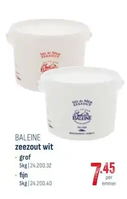 Horeca totaal Baleine zeezout wit aanbieding