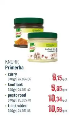 Horeca totaal Knorr primerba aanbieding