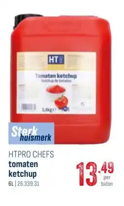 Horeca totaal Htpro chefs tomaten ketchup aanbieding