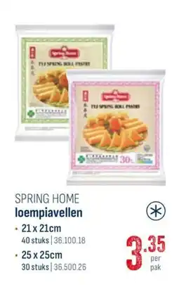Horeca totaal Spring home loempiavellen aanbieding