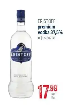 Horeca totaal Eristoff premium vodka 37,5% aanbieding