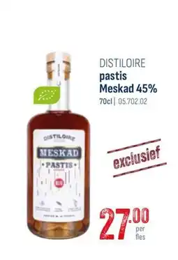 Horeca totaal Distiloire pastis meskad 45% aanbieding
