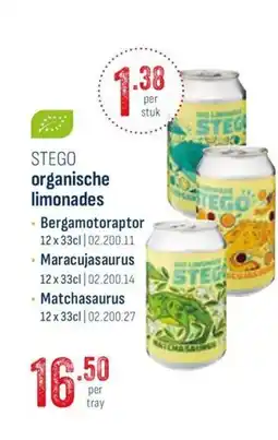 Horeca totaal Stego organische limonades aanbieding