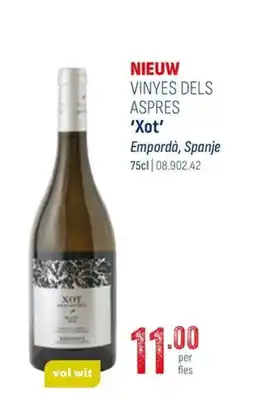 Horeca totaal Vinyes dels aspres 'Xot' aanbieding