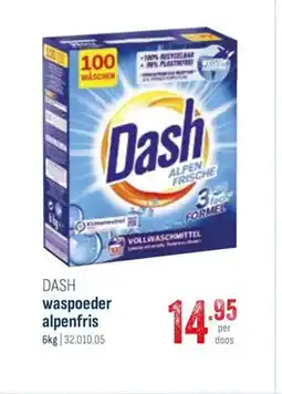 Horeca totaal Dash waspoeder alpenfris aanbieding