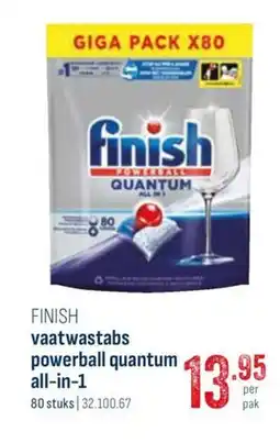 Horeca totaal Finish vaatwastabs powerball quantum all-in-1 aanbieding