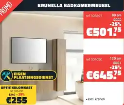 Bouwcenter Frans Vlaeminck Brunella badkamermeubel aanbieding