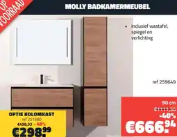 Bouwcenter Frans Vlaeminck Molly badkamermeubel aanbieding