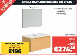 Bouwcenter Frans Vlaeminck Single badkamermeubel eik atlas aanbieding