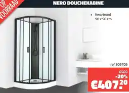 Bouwcenter Frans Vlaeminck Nero douchekabine aanbieding