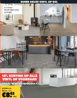 Bouwcenter Frans Vlaeminck Ruime keuze vinyl op rol aanbieding