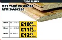 Bouwcenter Frans Vlaeminck Osb-3 platen aanbieding