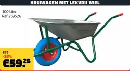 Bouwcenter Frans Vlaeminck Kruiwagen met lekvrij wiel aanbieding