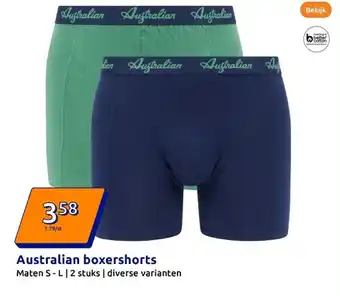 Action Australian boxershorts aanbieding