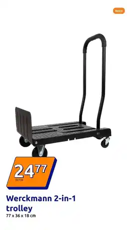Action Werckmann 2-in-1 trolley aanbieding