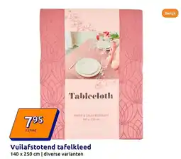 Action Vuilafstotend tafelkleed aanbieding