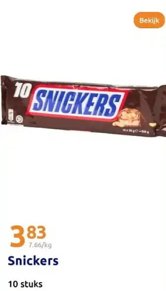 Action Snickers aanbieding