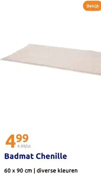 Action Badmat Chenille aanbieding