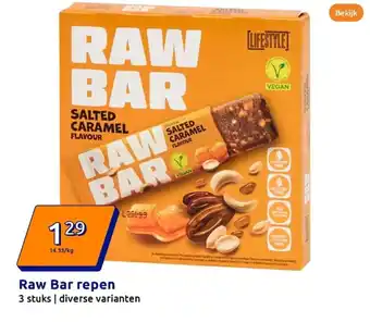 Action Raw Bar repen aanbieding
