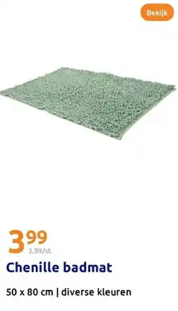 Action Chenille badmat aanbieding