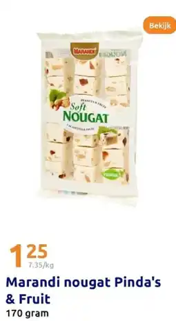 Action Marandi nougat Pinda's & Fruit aanbieding