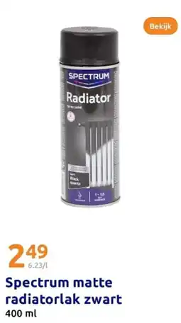 Action Spectrum matte radiatorlak zwart aanbieding