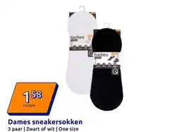 Action Dames sneakersokken aanbieding