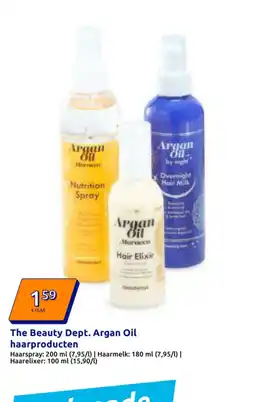 Action The Beauty Dept. Argan Oil haarproducten aanbieding