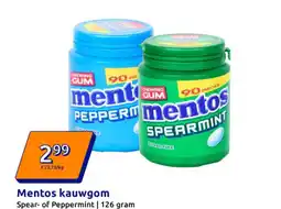 Action Mentos kauwgom aanbieding