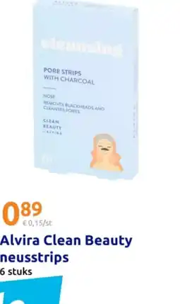 Action Alvira clean Beauty neusstrips aanbieding