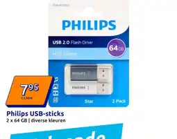 Action Philips USB-sticks aanbieding
