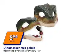 Action Dinomasker met geluid aanbieding