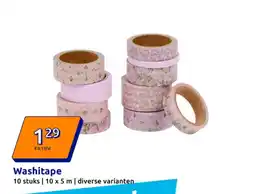 Action Washitape aanbieding