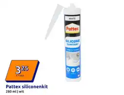 Action Pattex siliconenkit wit aanbieding
