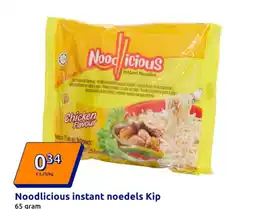 Action Noodlicious instant noedels Kip aanbieding