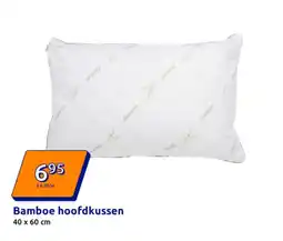 Action Bamboe hoofdkussen aanbieding