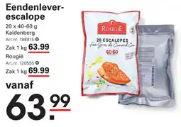 Sligro Eendenlever escalope aanbieding