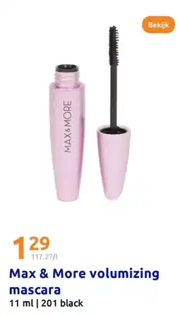 Action Max & More volumizing mascaгa aanbieding