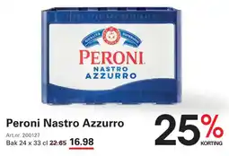 Sligro Peroni Nastro Azzurro aanbieding