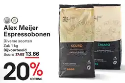 Sligro Alex Meijer Espressobonen aanbieding