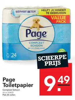Sligro Page Toiletpapier aanbieding