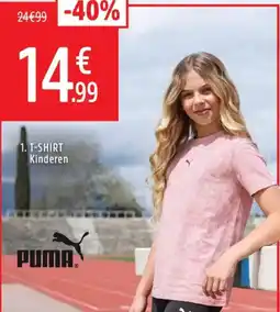Intersport Puma T-Shirt kinderen aanbieding