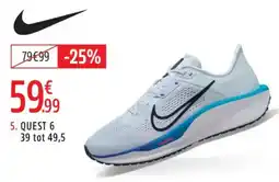 Intersport Nike Quest 6 aanbieding