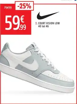 Intersport Nike Court Vision Low aanbieding
