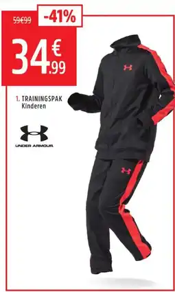 Intersport Under Armour Trainingspak Kinderen aanbieding