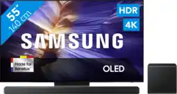 Coolblue Samsung 55 OLED S90F 4K (2025) + Samsung HW-QS700F (2025) aanbieding