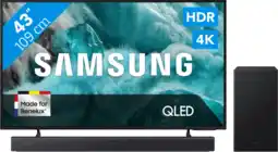 Coolblue Samsung 43 QLED Q7F4 4K (2025) + Samsung HW-B450F (2025) aanbieding