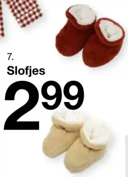 Zeeman Slofjes aanbieding