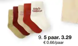 Zeeman Sokken 5 paar aanbieding